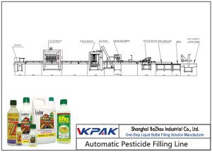 Automatické plniace linka pre pesticídy